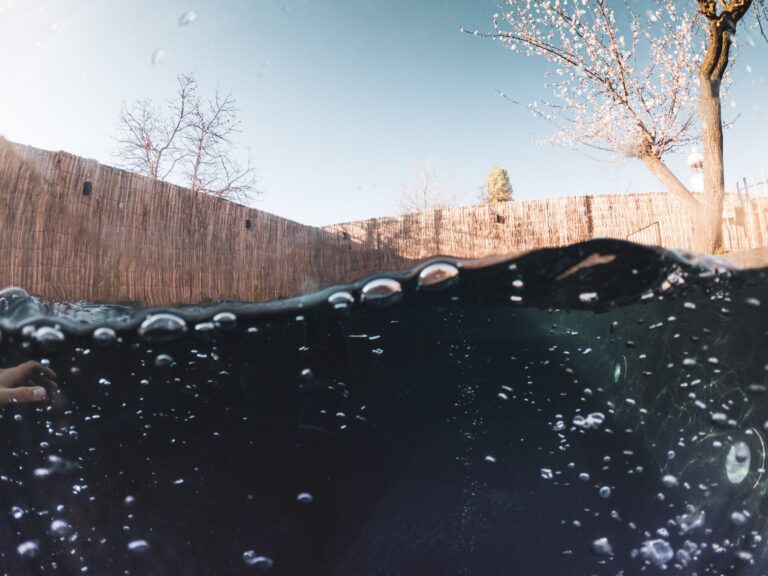 bubbles in pool