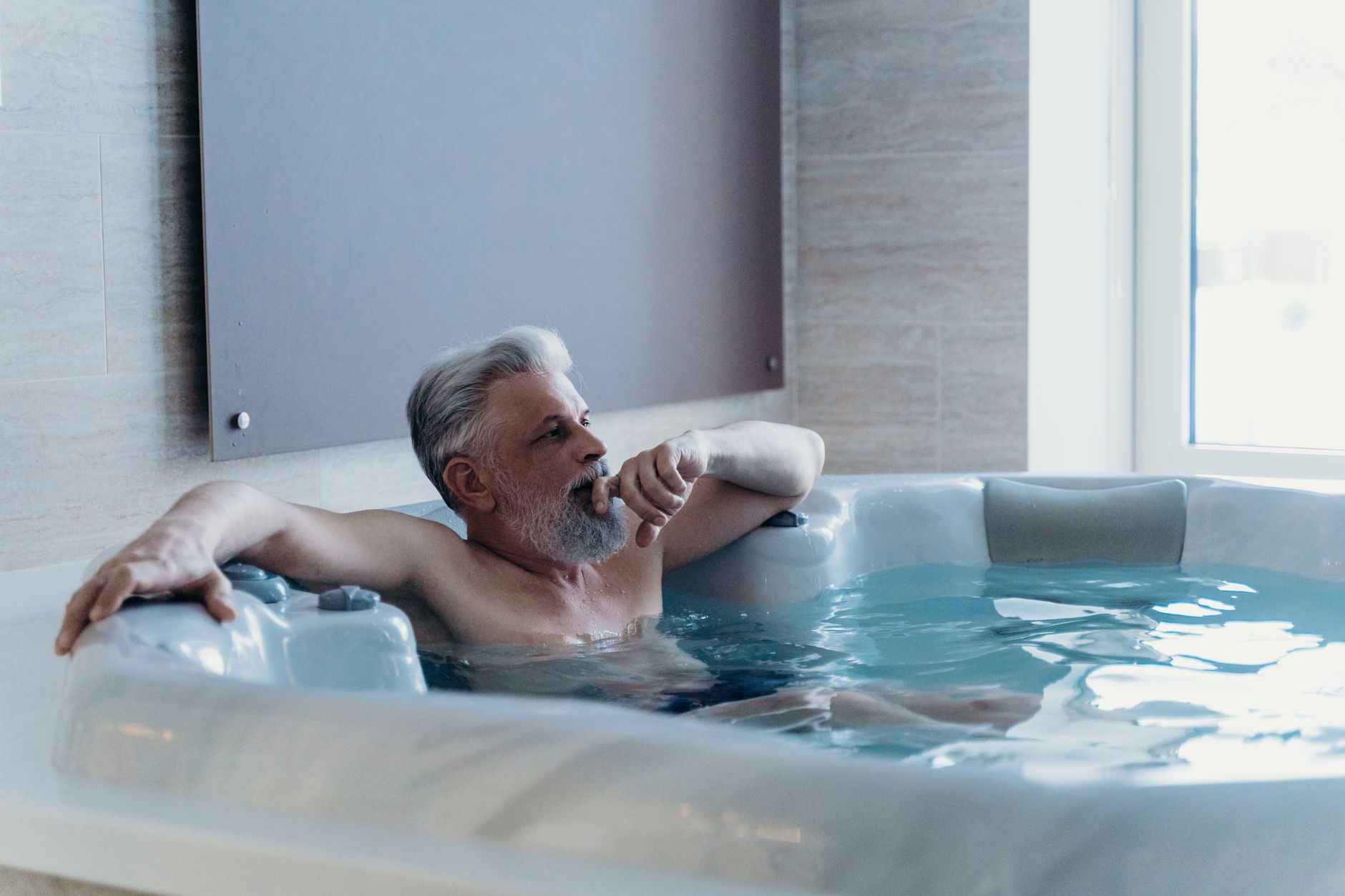 hot tub white water mold